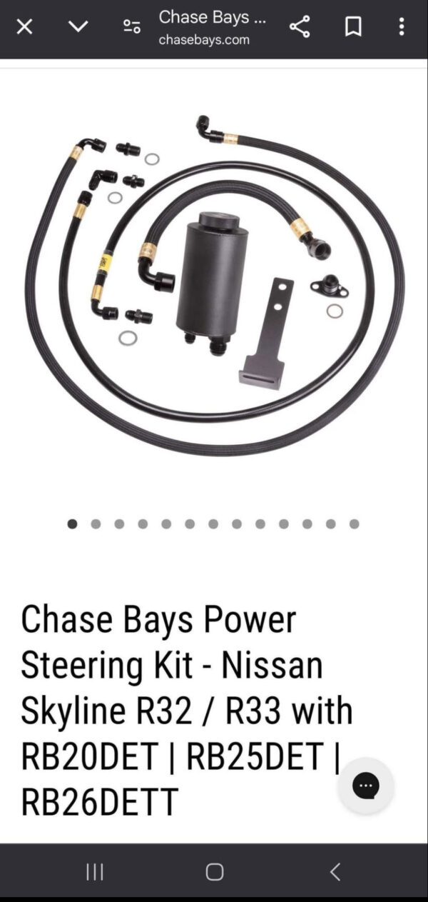 Chase Bays Power Steering Kit Nissan Skyline R32 / R33/ R34